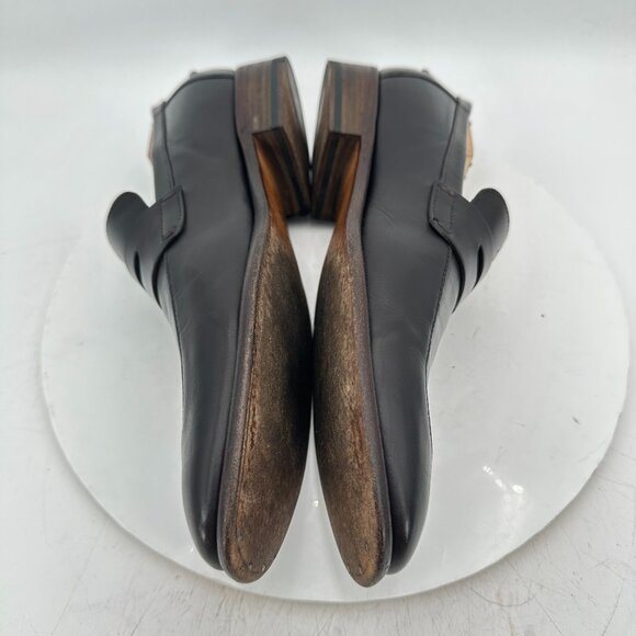 Gucci Black Leather Penny Loafers main image 4